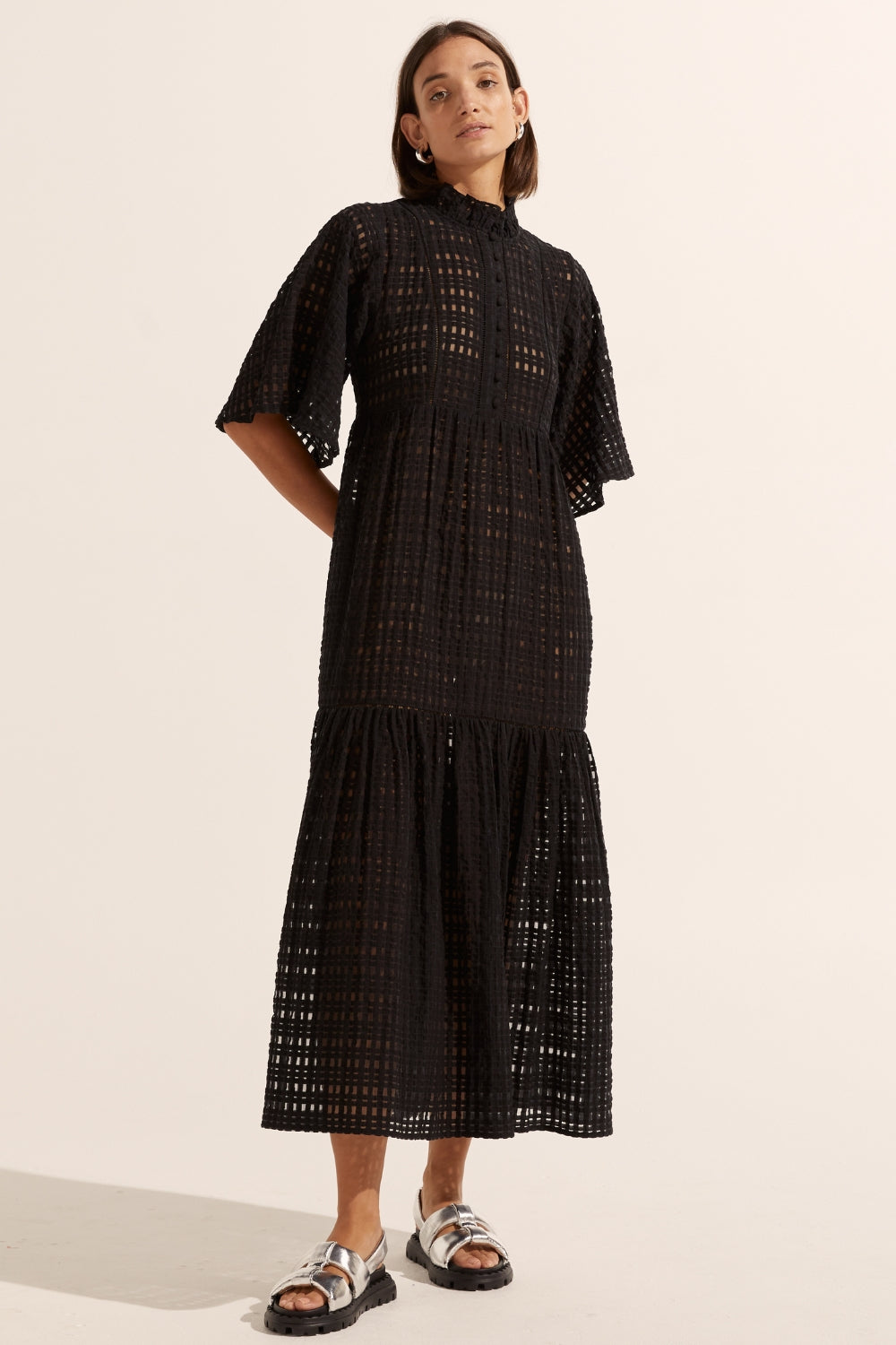 navigate dress - black window