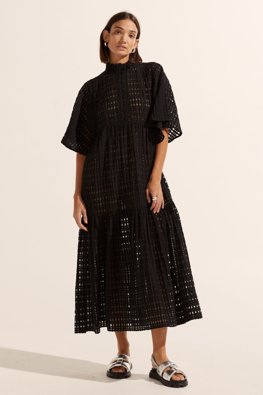 navigate dress - black window