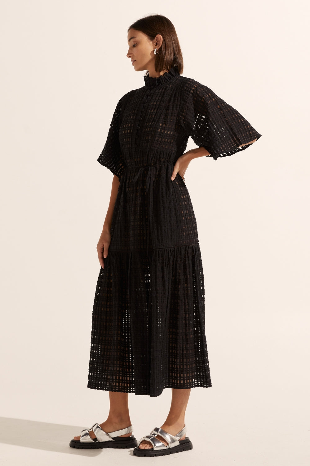 navigate dress - black window