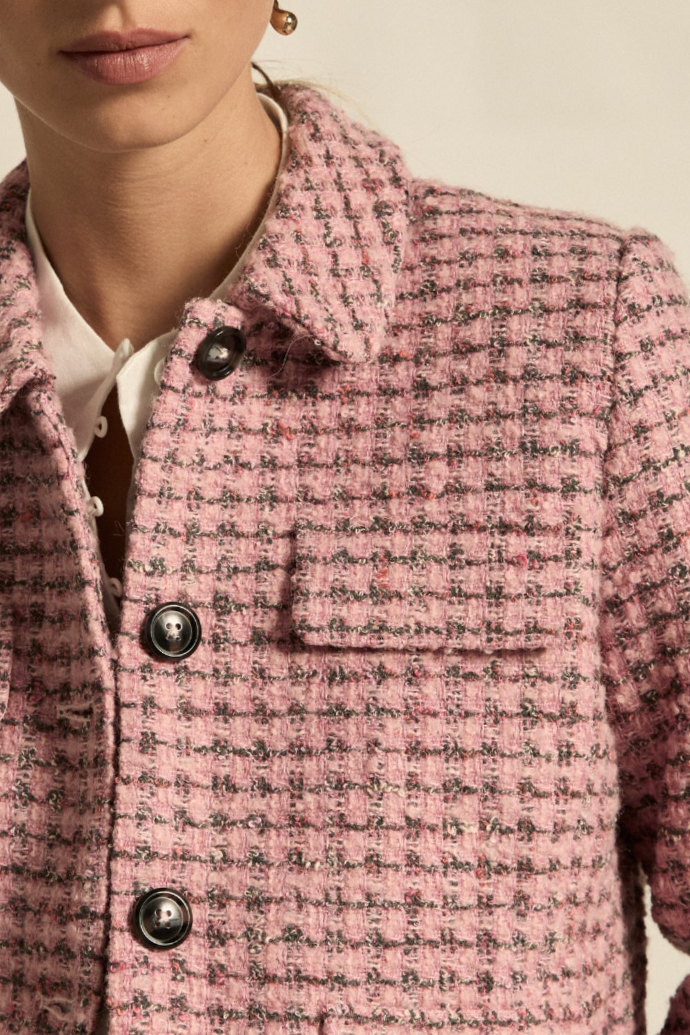 adjoin jacket - rose boucle