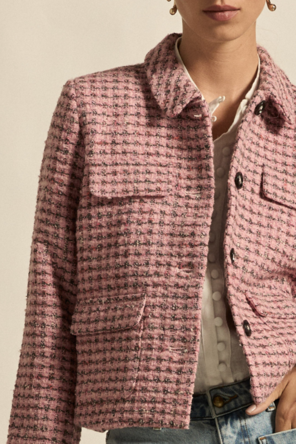 adjoin jacket - rose boucle