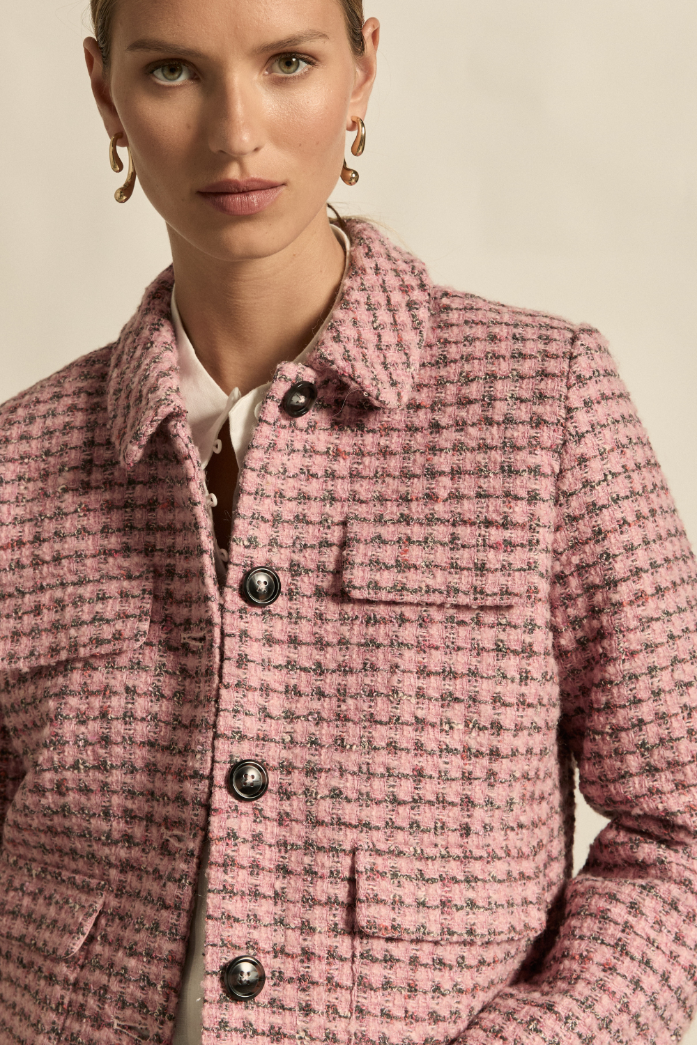 adjoin jacket - rose boucle