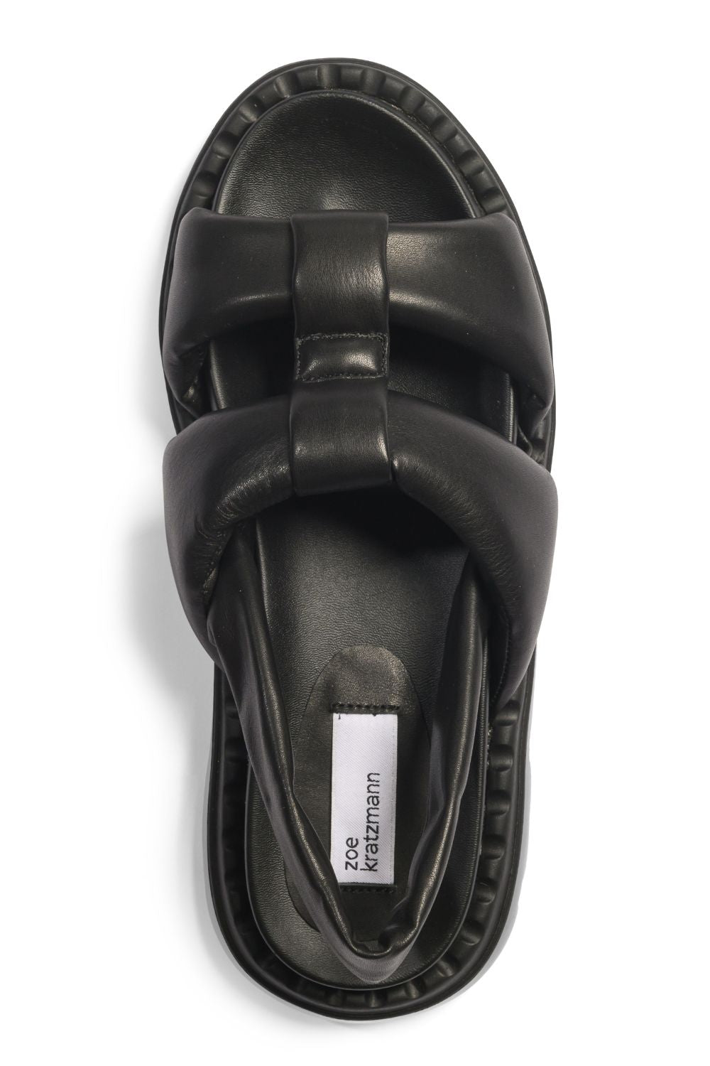 arc sandal - black – zoe kratzmann