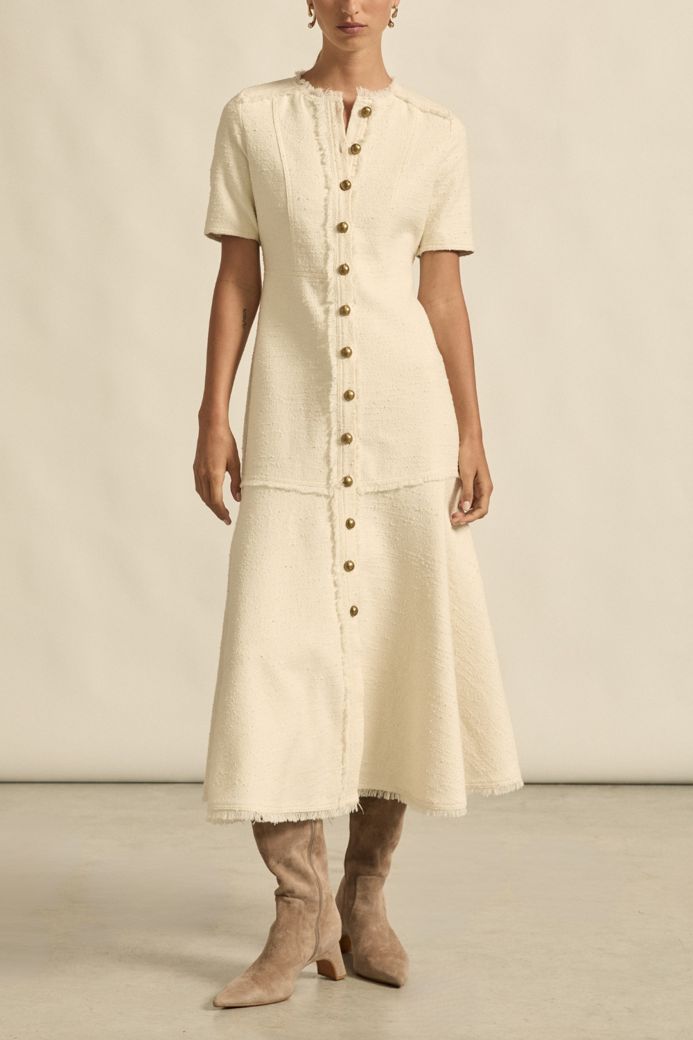 banter dress - cream boucle