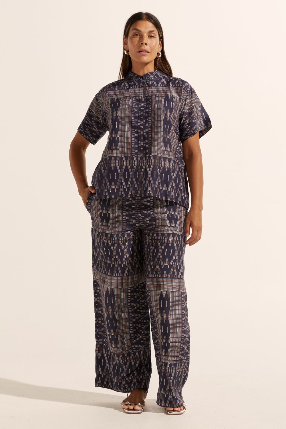 breeze pant - midnight aztec