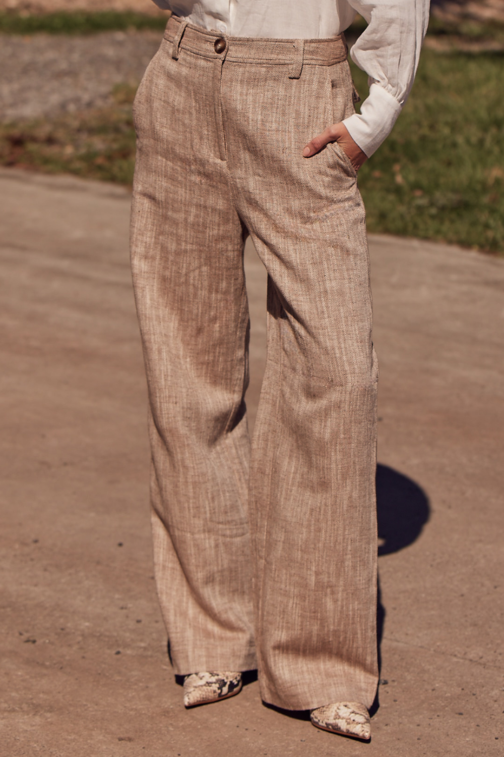 herald pant - caramel x-dye