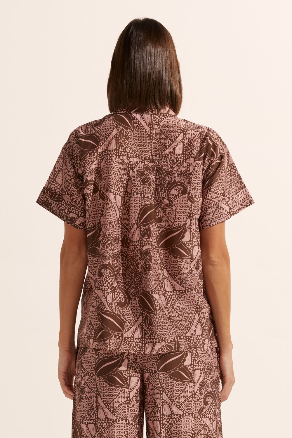 jaunt top - cacao batik