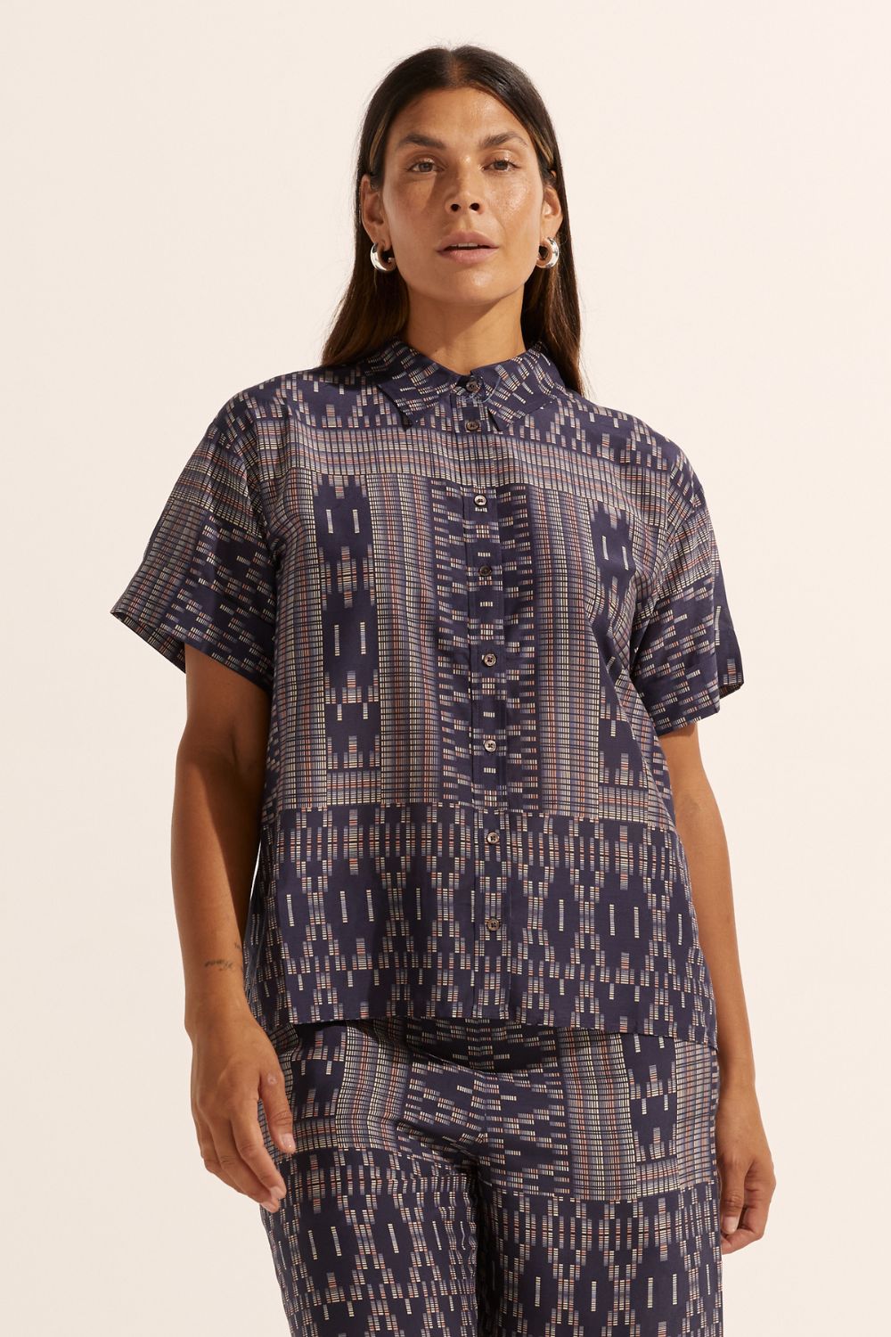 jaunt top - midnight aztec