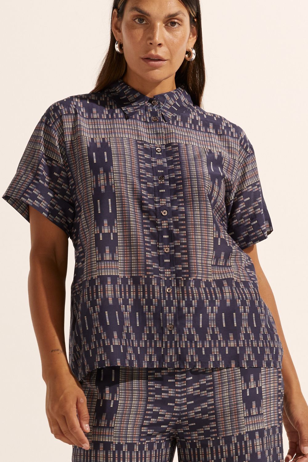 jaunt top - midnight aztec