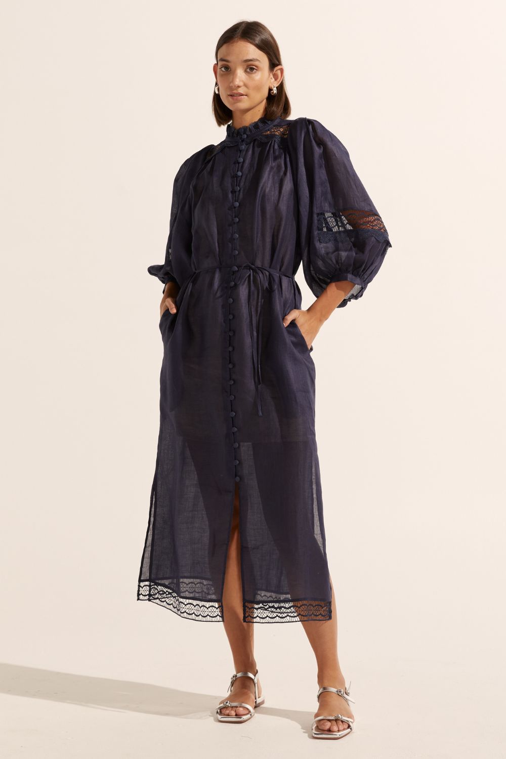 locate dress - indigo