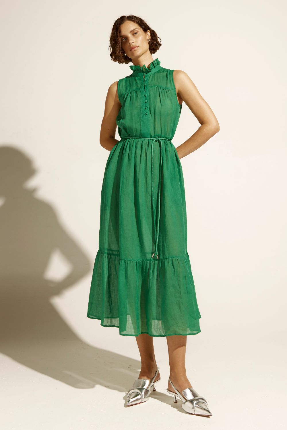 marquee dress - palm green