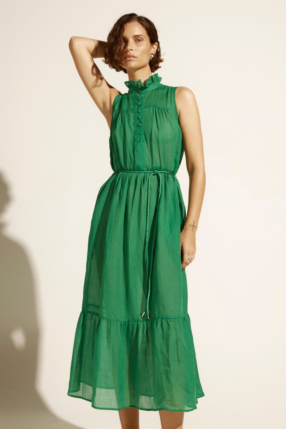 marquee dress - palm green