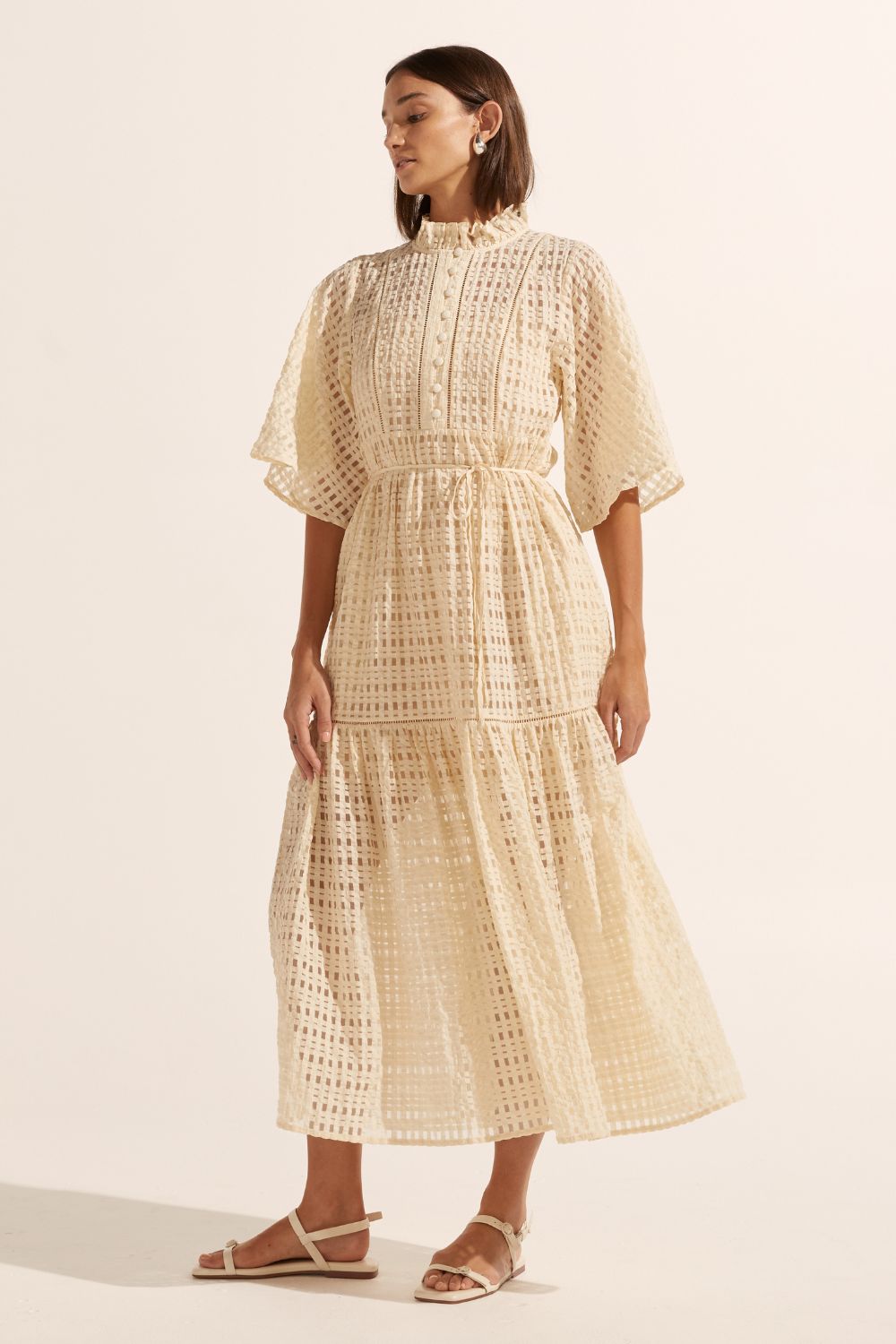 navigate dress - cream window