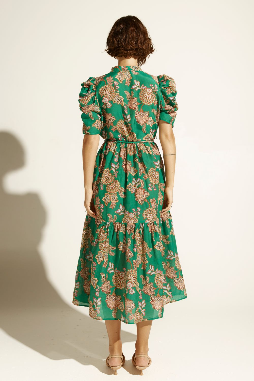 opus dress - k'gari palm green