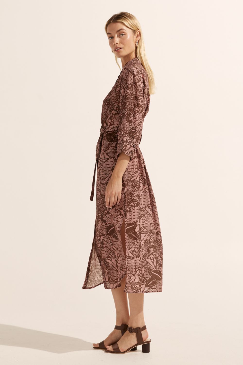 pinpoint dress - cacao batik