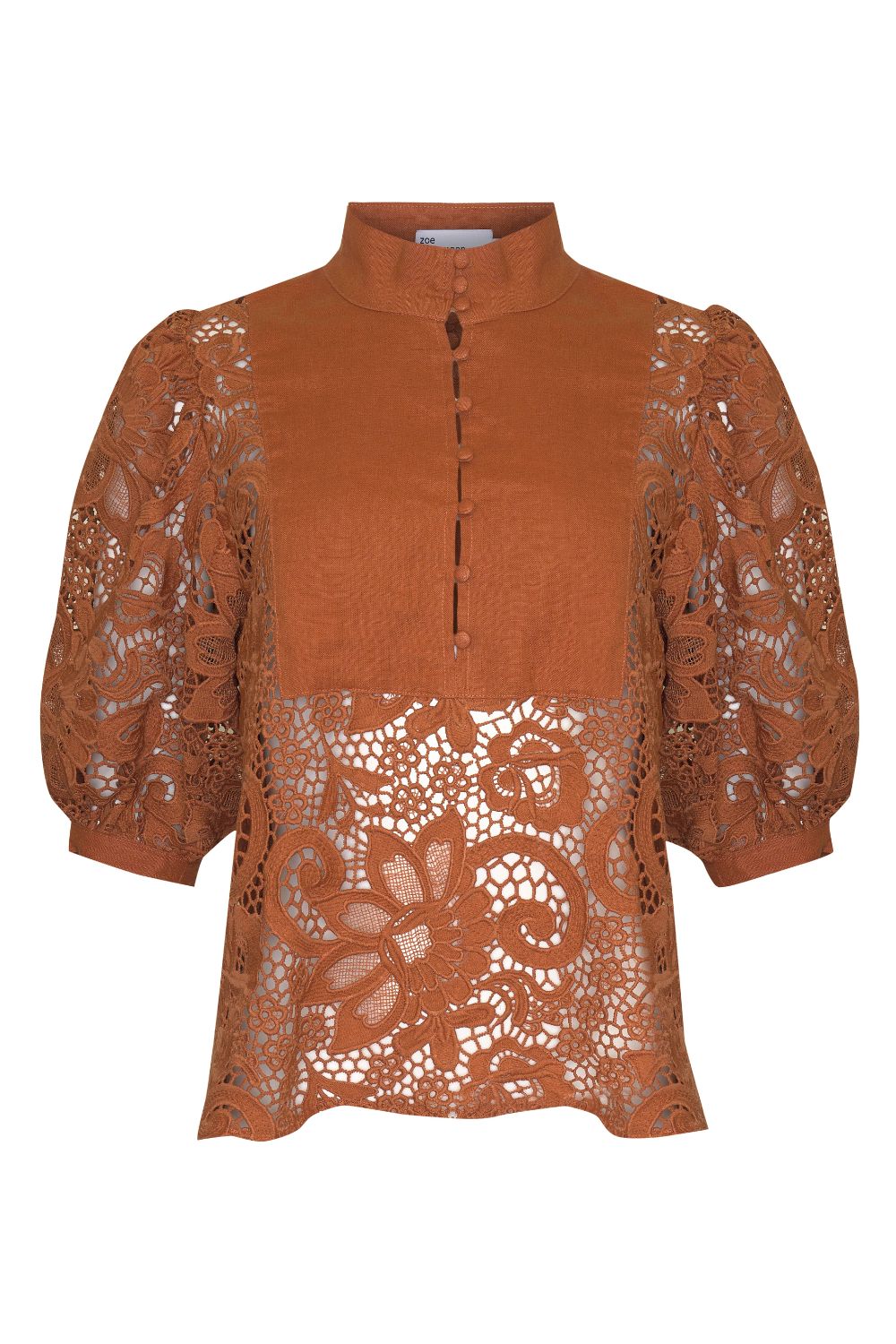 presence top - toffee lace