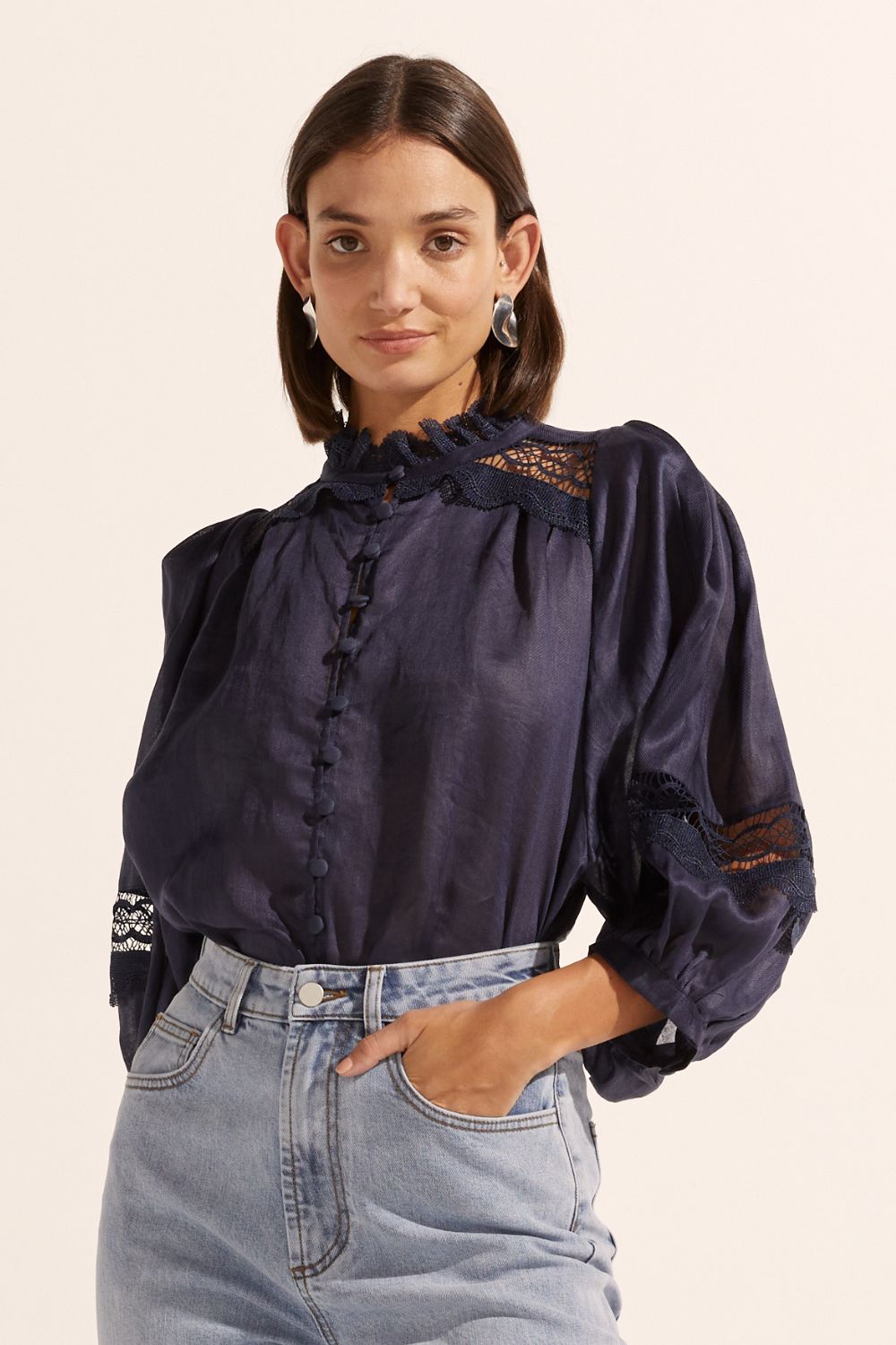 quell top - indigo