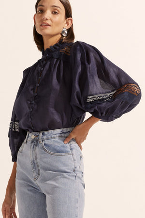 quell top - indigo