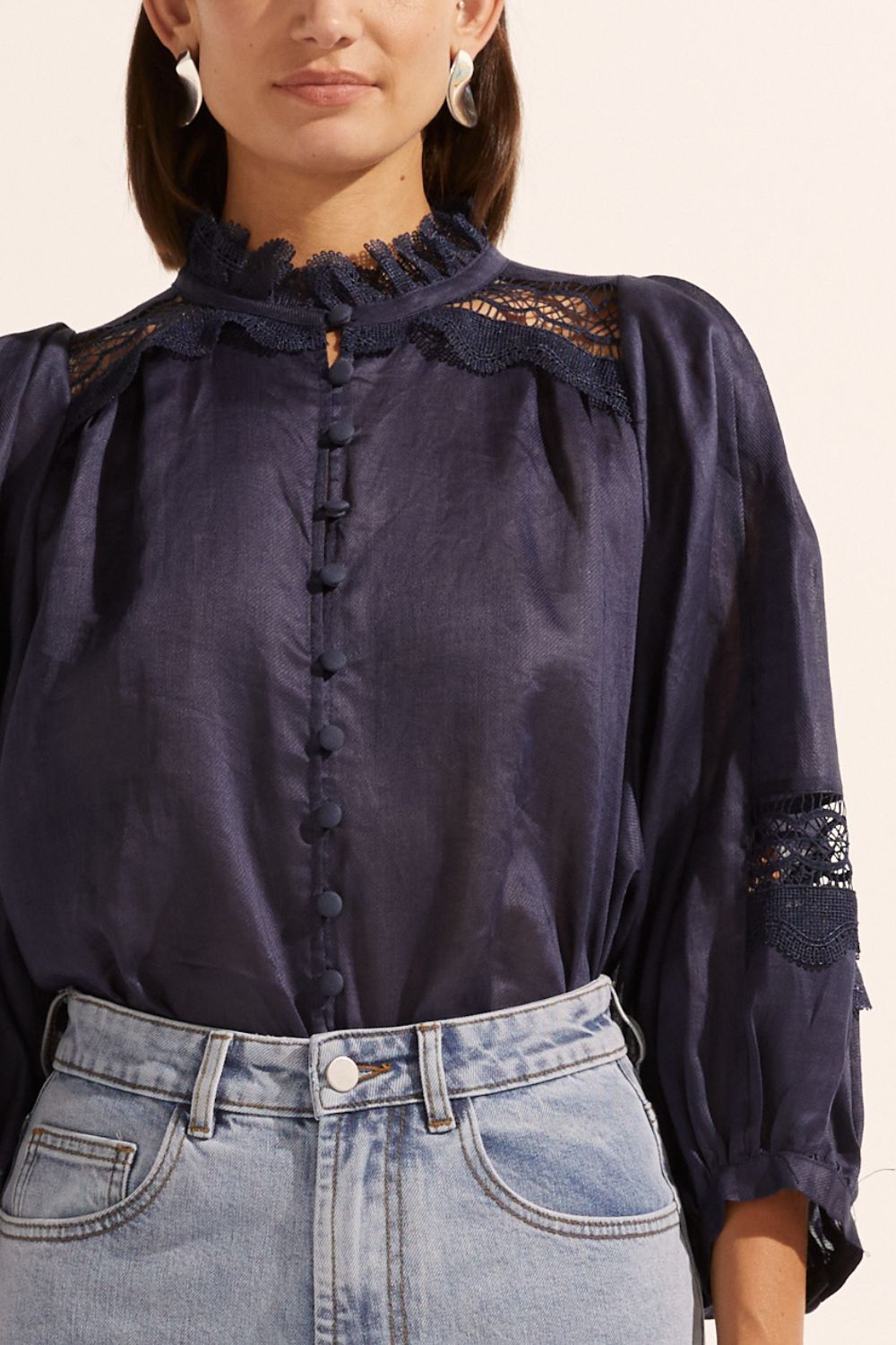 quell top - indigo