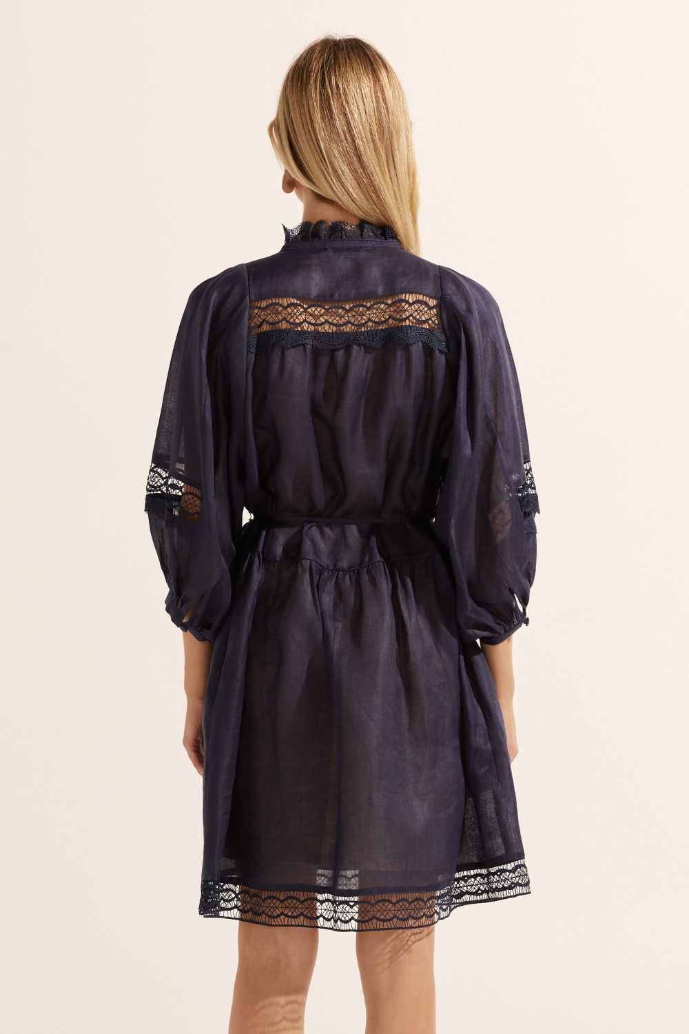 salute dress - indigo