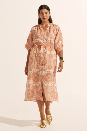 sojourn dress - sunset mosaic