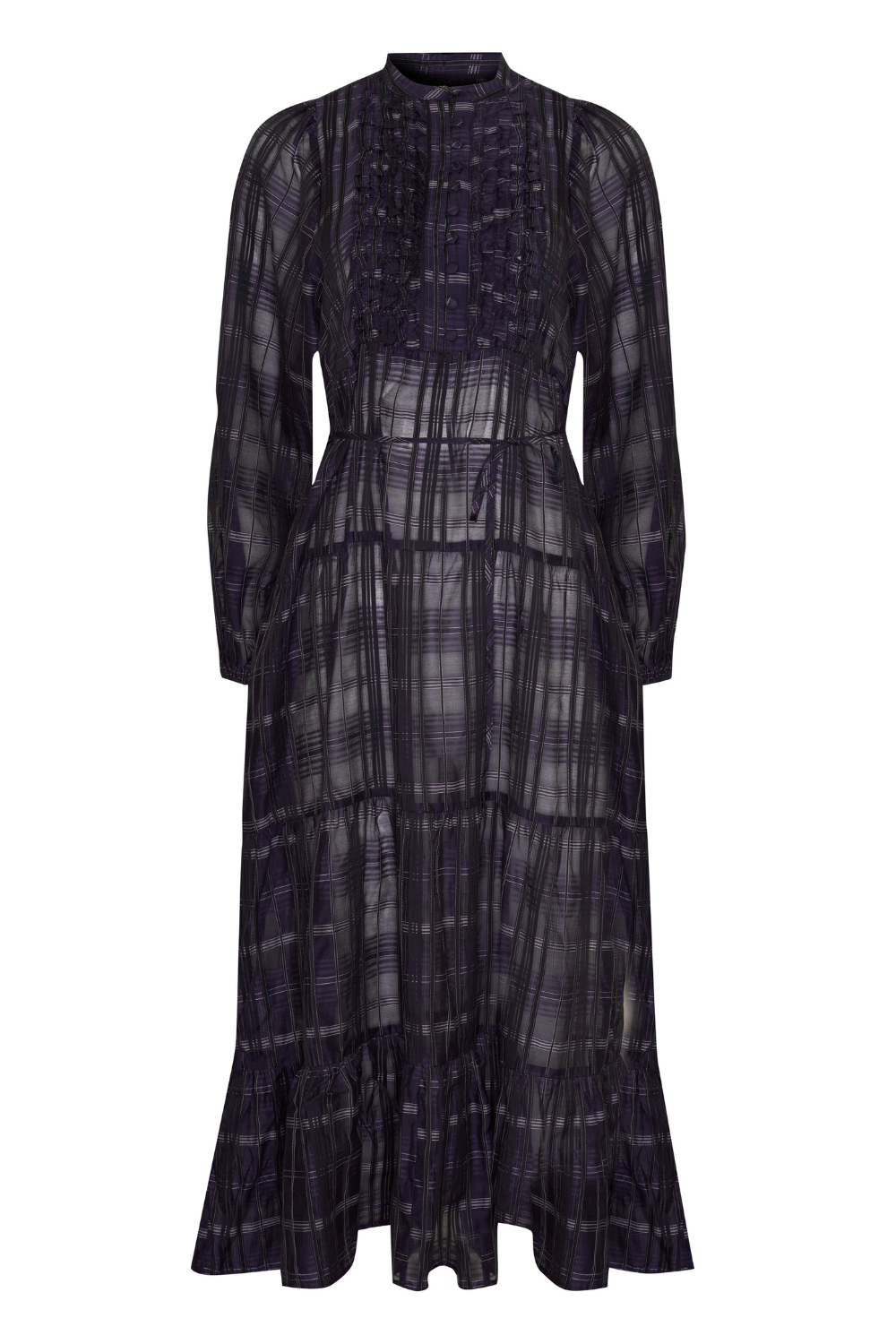 zeal dress - ink black check